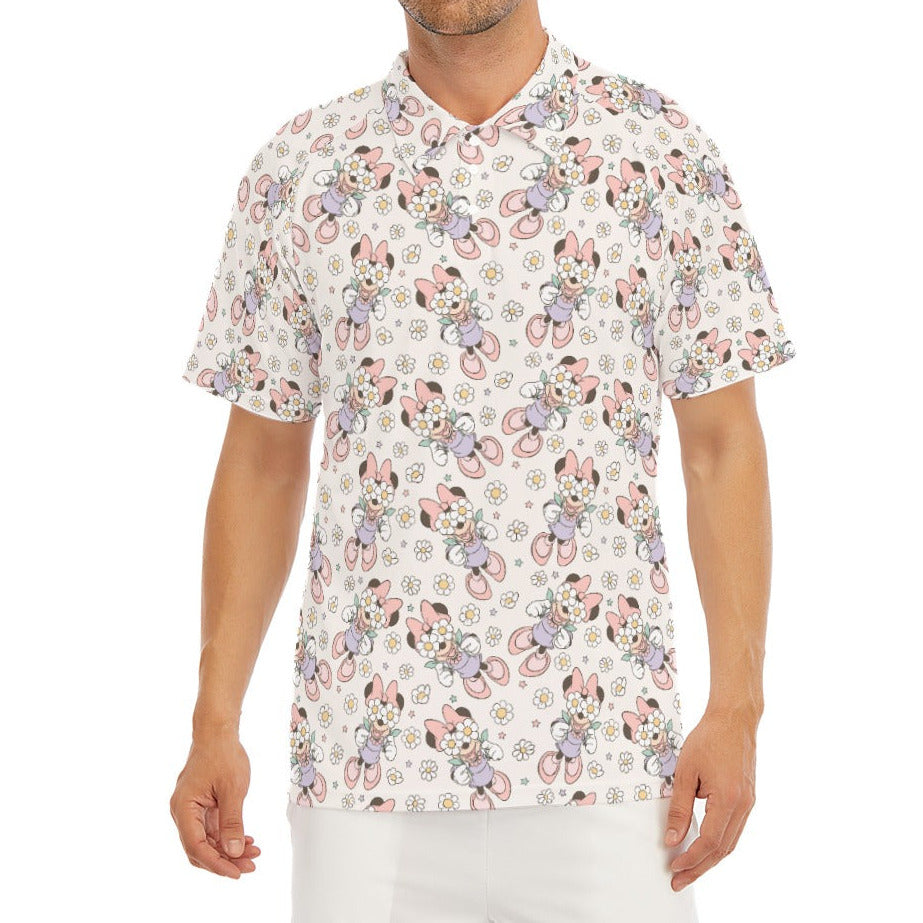 Daisy Crown Delight - Men's Polo Shirt