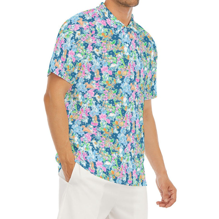 Tropical Paws & Petals - Beloved Dogs - Men's Polo Shirt
