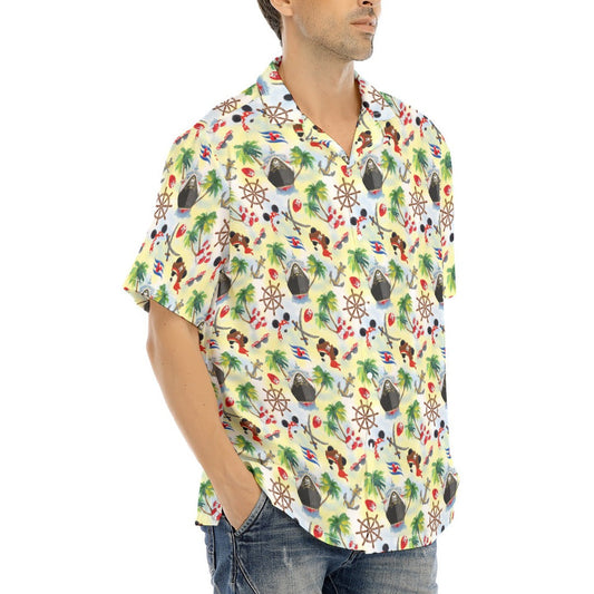 Pirate Night Cruise - Men's Hawaiian Button Up Shirt