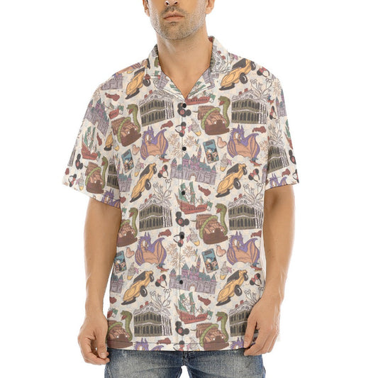 West Coast DLR - Men's Hawaiian Button Up Shirt