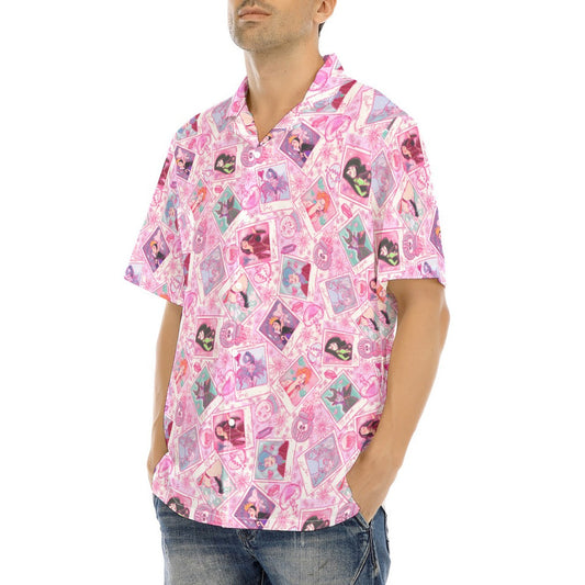 Poisoned Heart Villaintine - Men's Hawaiian Button Up Shirt