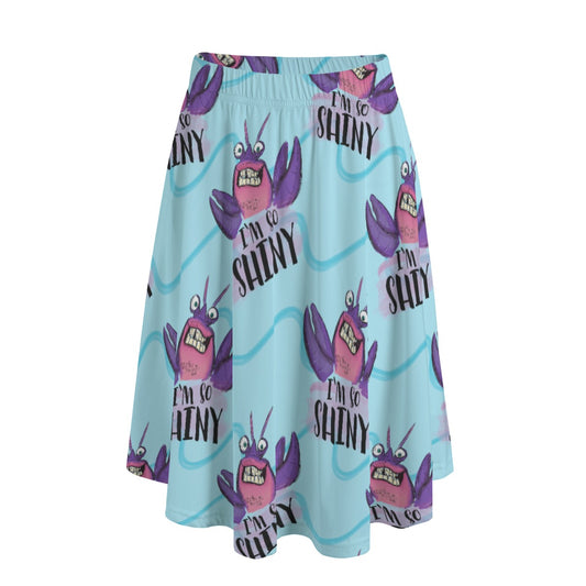 Shiny Deep-Sea Villain - Women's Pocket Midi Skirt