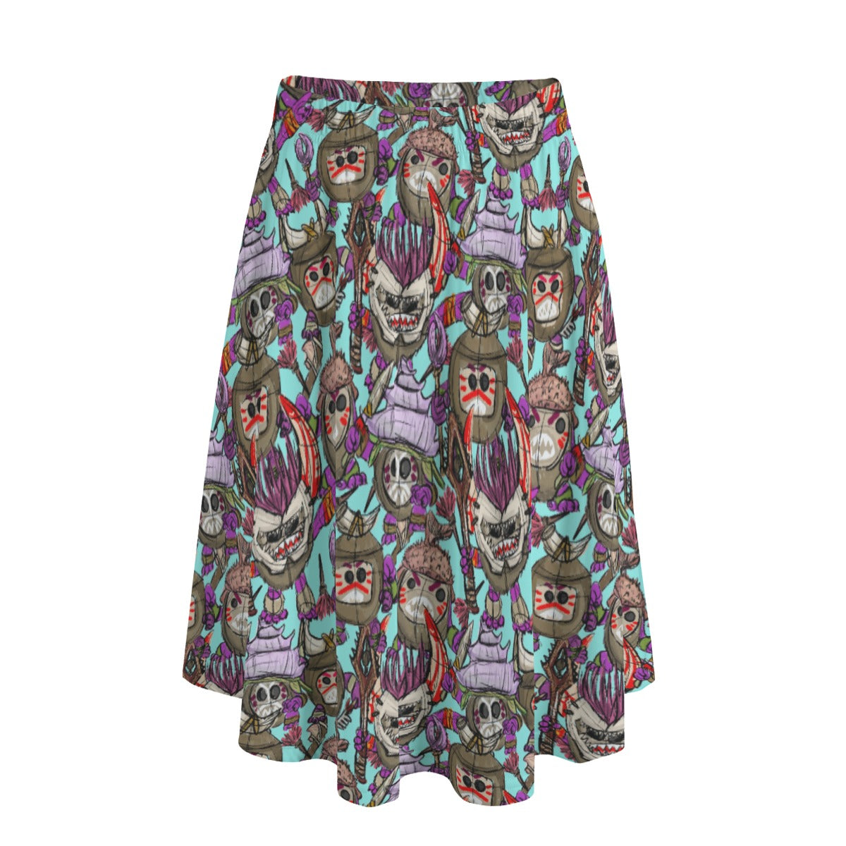 Island Coconut Pirates - Women's Pocket Midi Skirt