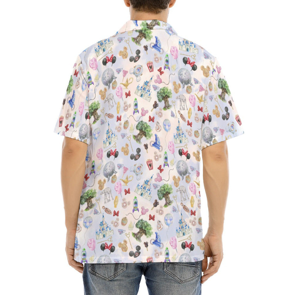 WDW Park Hopper - Men's Hawaiian Button Up Shirt