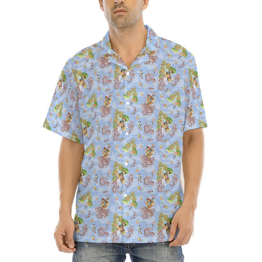 Briar Patch Splash - Men's Hawaiian Button Up Shirt
