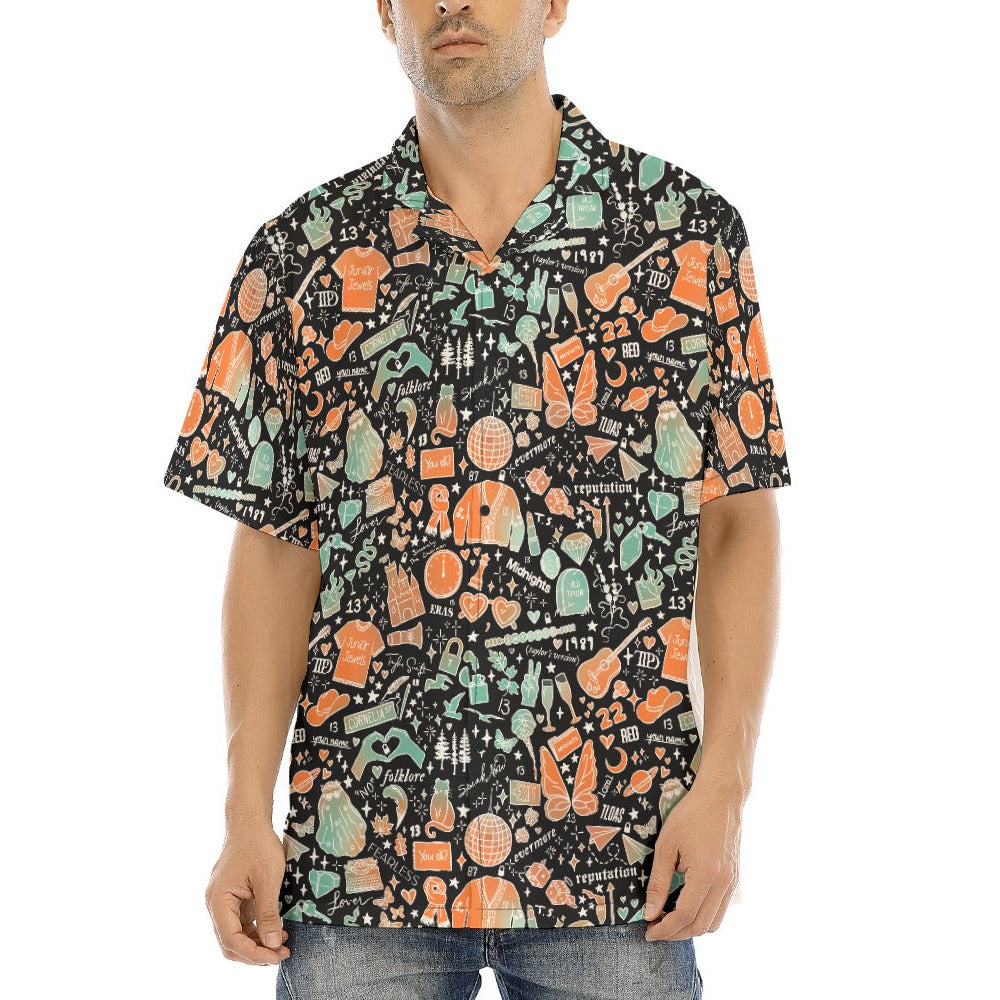 Showgirl Era Icons - Men's Hawaiian Button Up Shirt