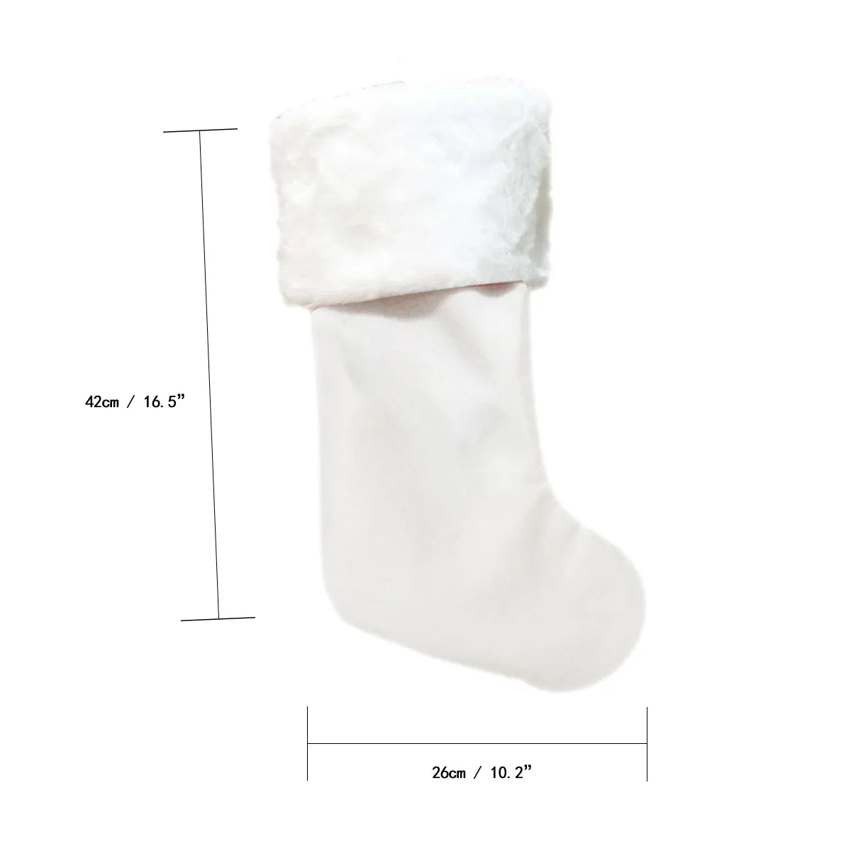Pick Any Print from our Shop - Christmas Stocking with Plush Cuff