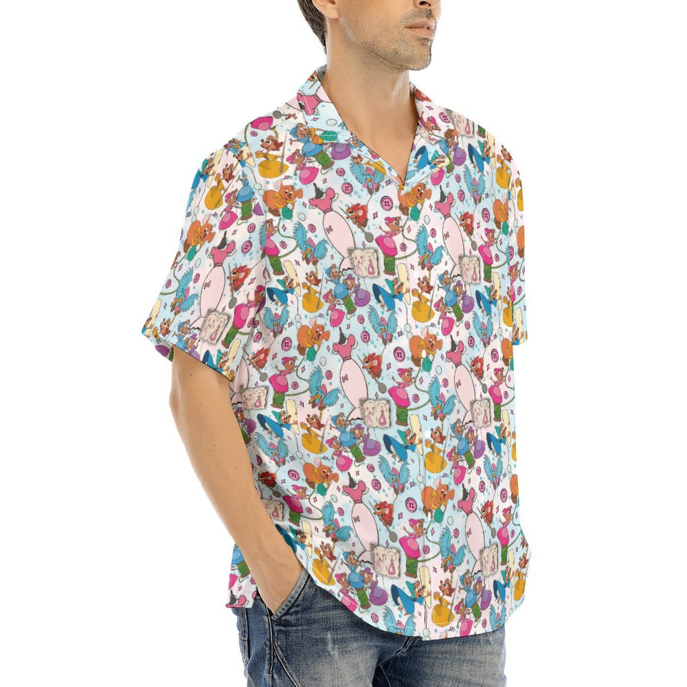 Tiny Tailors & Sewing Friends - Men's Hawaiian Button Up Shirt