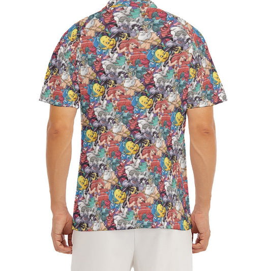 Undersea Crew Sketch - Men's Polo Shirt