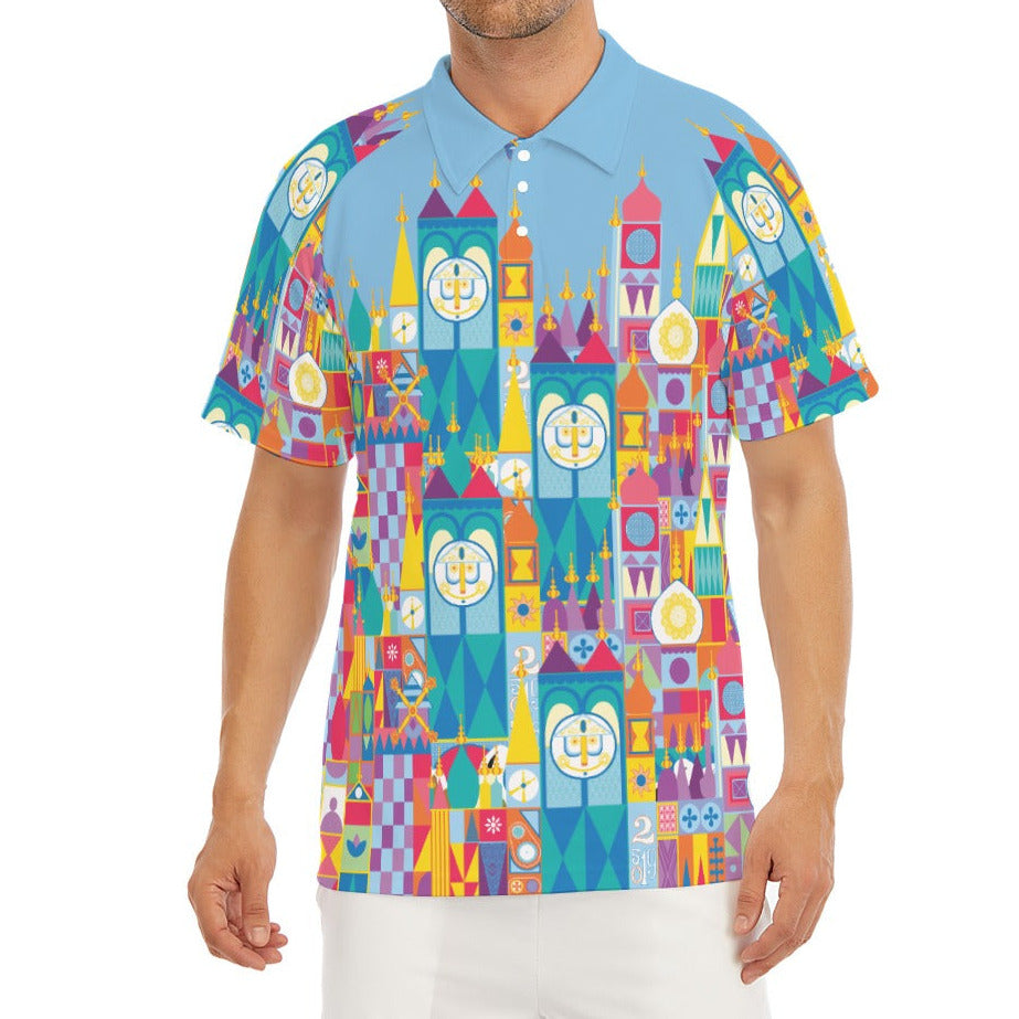 Whimsical World Facade - Men's Polo Shirt