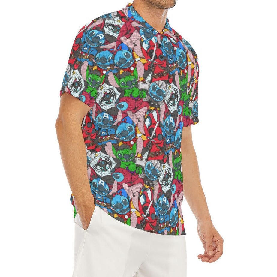 Superhero Stitch - Heroes Assembled - Men's Polo Shirt