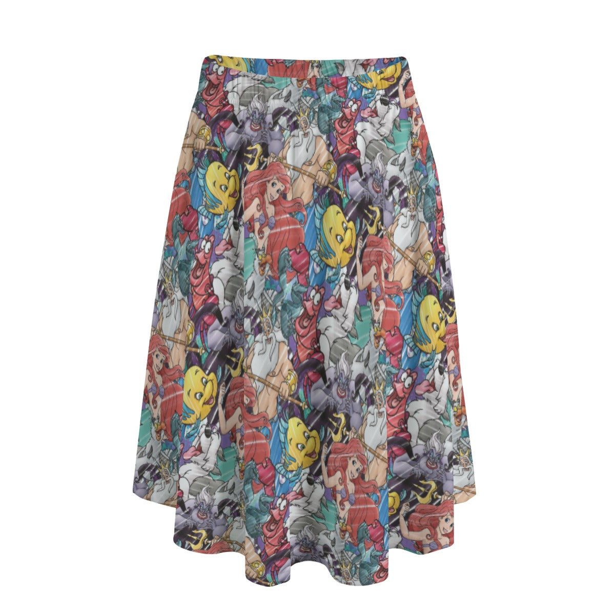 Undersea Crew Sketch - Women's Pocket Midi Skirt