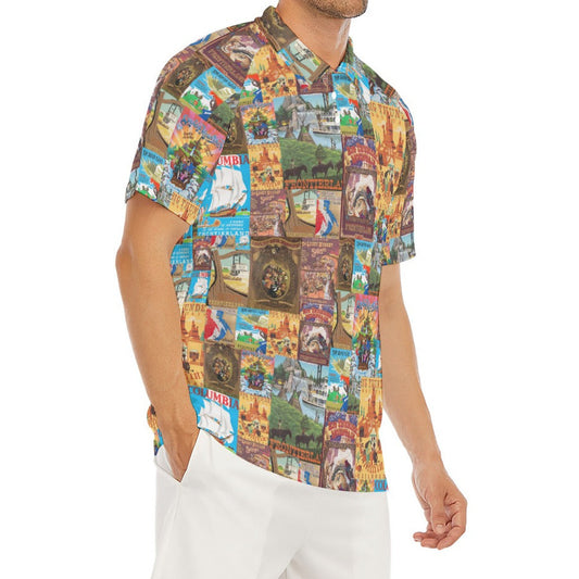 Vintage Frontier Ride Posters - Men's Polo Shirt