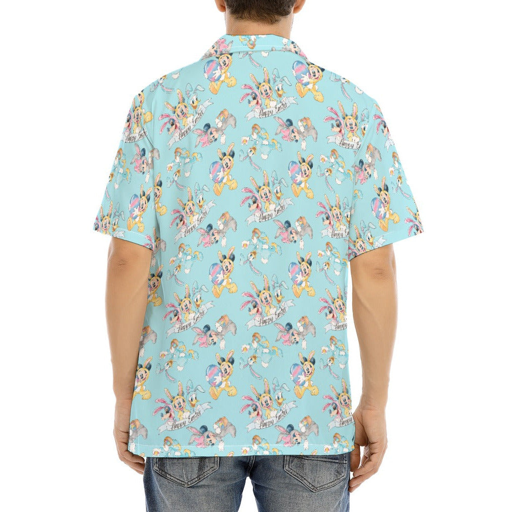 Spring Bunny Costume Crew - Men's Hawaiian Button Up Shirt