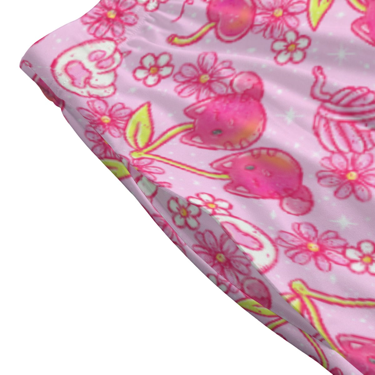 Fruitimals - Cherry Kittens - Women's Pocket Midi Skirt