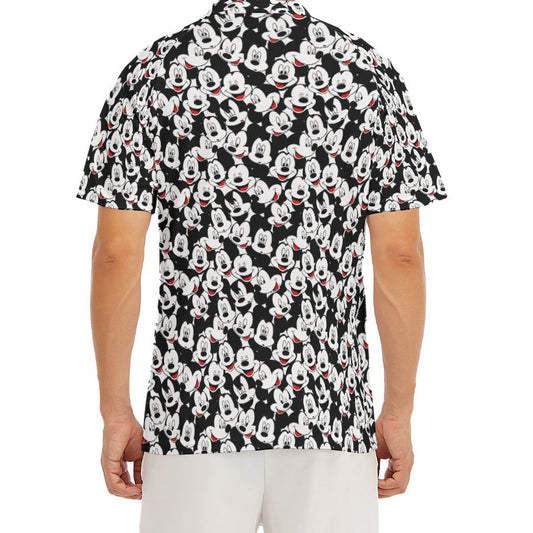 Many Faces of Classic Mouse - Men's Polo Shirt
