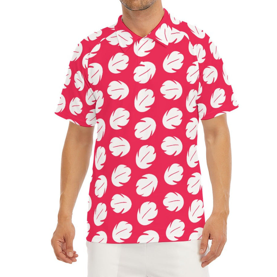 Island Leaf Print - Men's Polo Shirt