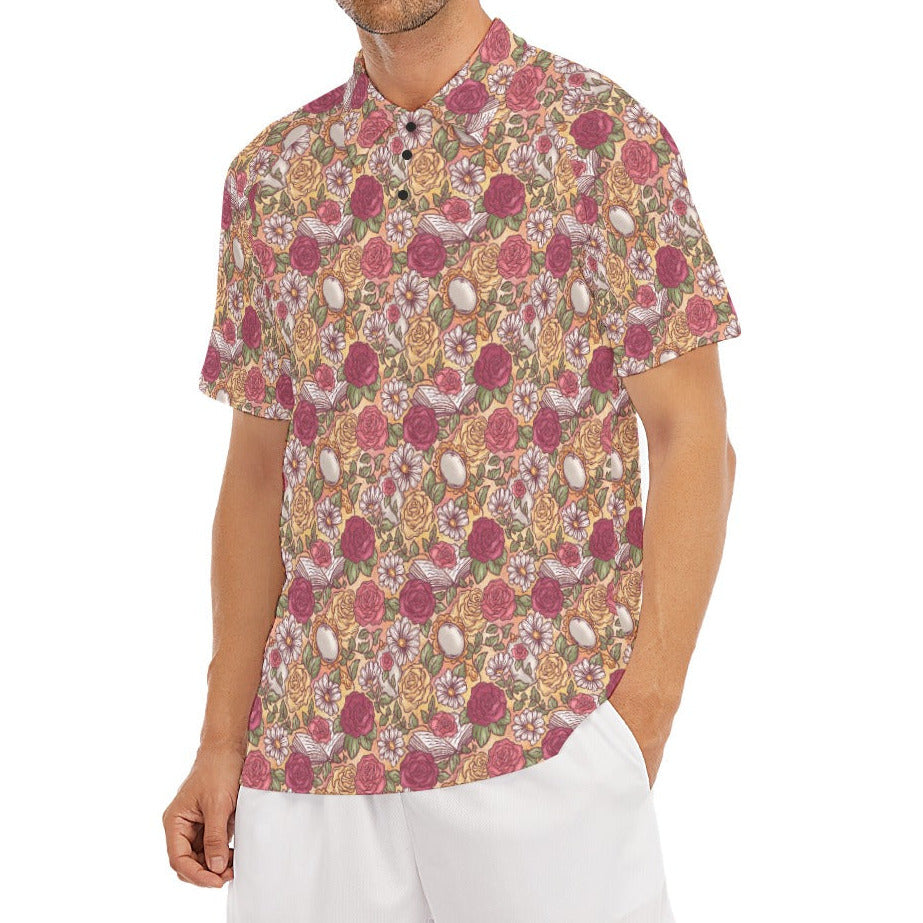 Fairytale Florals – Timeless Tale Blooms - Men's Polo Shirt