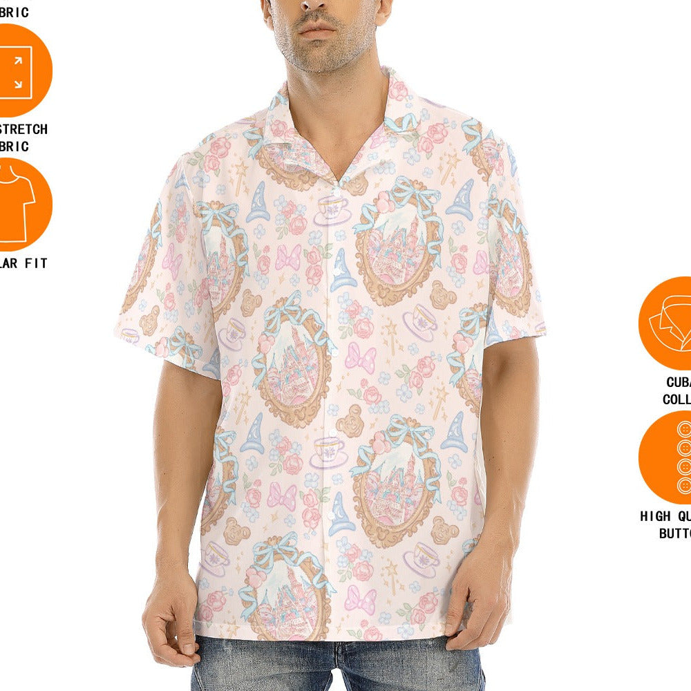 Coquette Park Daydream - Men's Hawaiian Button Up Shirt