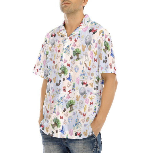 WDW Park Hopper - Men's Hawaiian Button Up Shirt