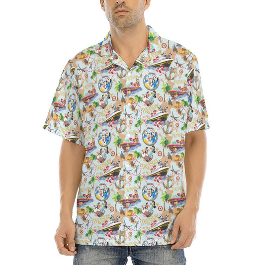 Treasure Voyage Cruise - Men's Hawaiian Button Up Shirt