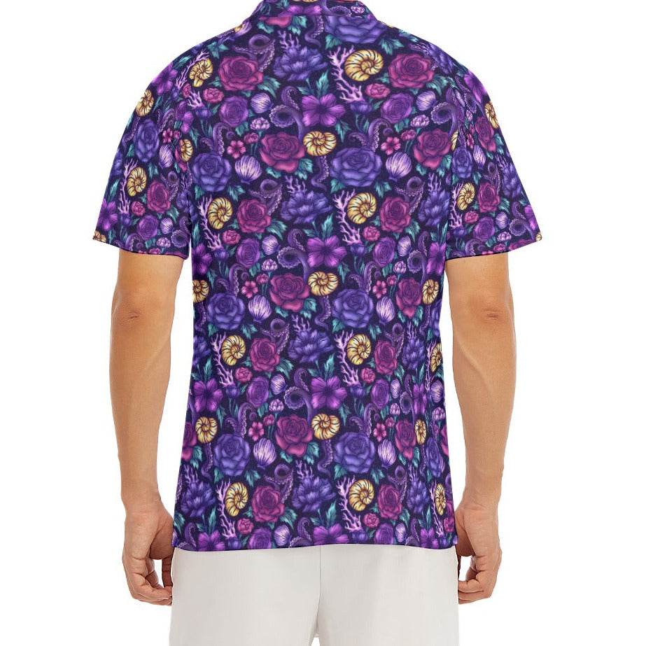 Fairytale Florals – Dark Sea Witch - Men's Polo Shirt