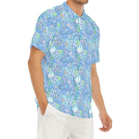 Bright Tropical Princess - Royal Beach Day - Men's Polo Shirt