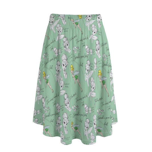 Drawing Pixie Fairy - Women’s Pocket Midi Skirt
