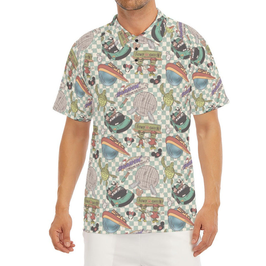 Hand Drawn EC - Men's Polo Shirt