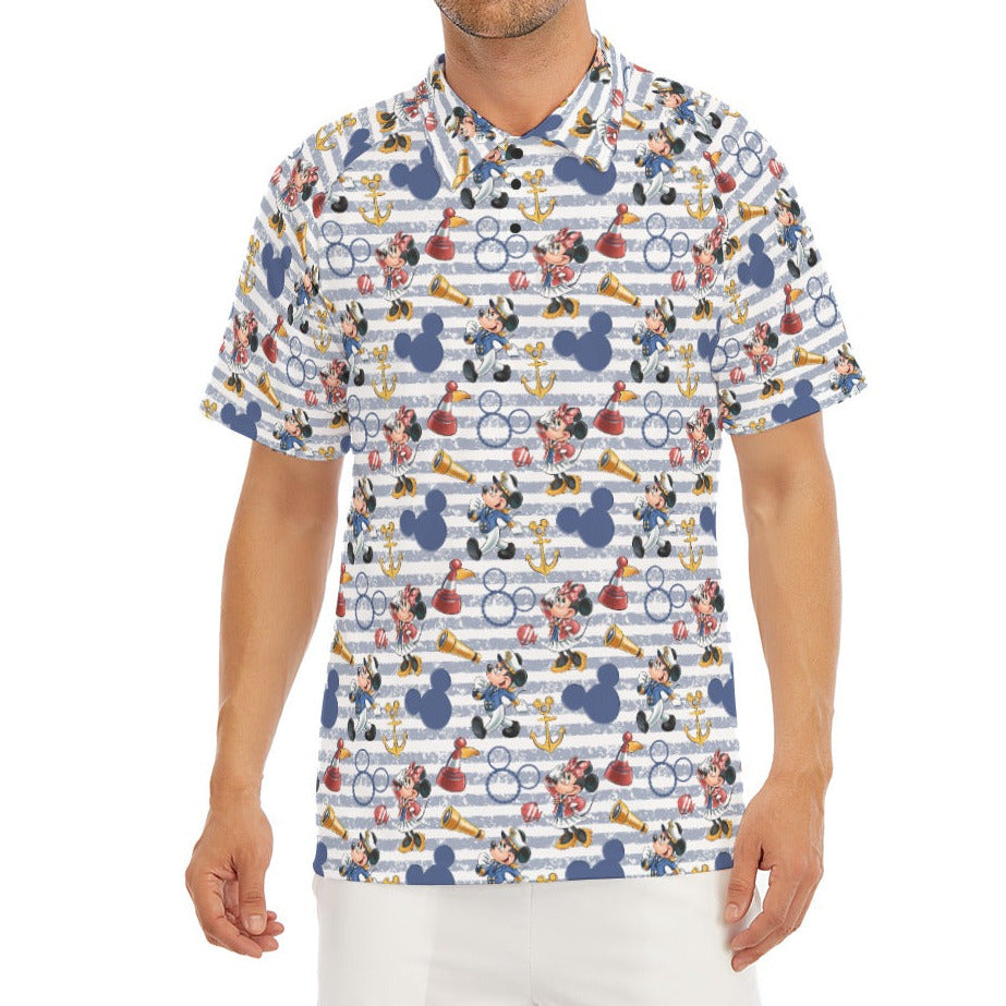 Captain and First Mate at Sea - Men's Polo Shirt