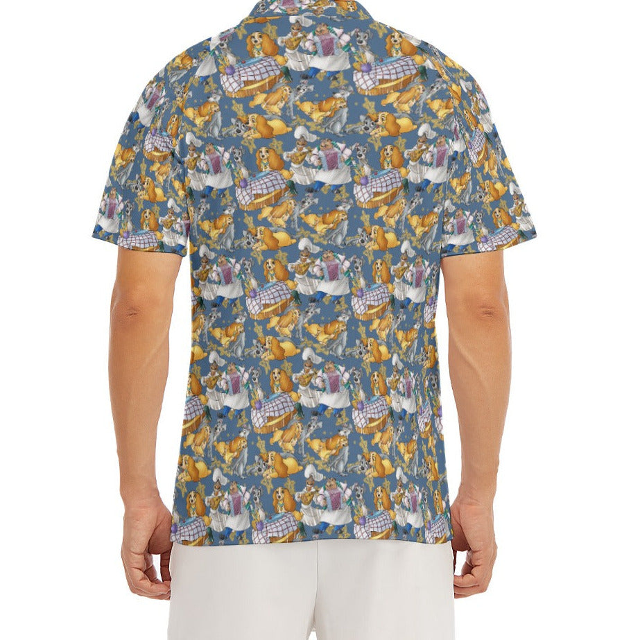 Puppy Love Sketch - Men's Polo Shirt