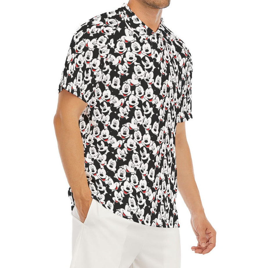 Many Faces of Classic Mouse - Men's Polo Shirt