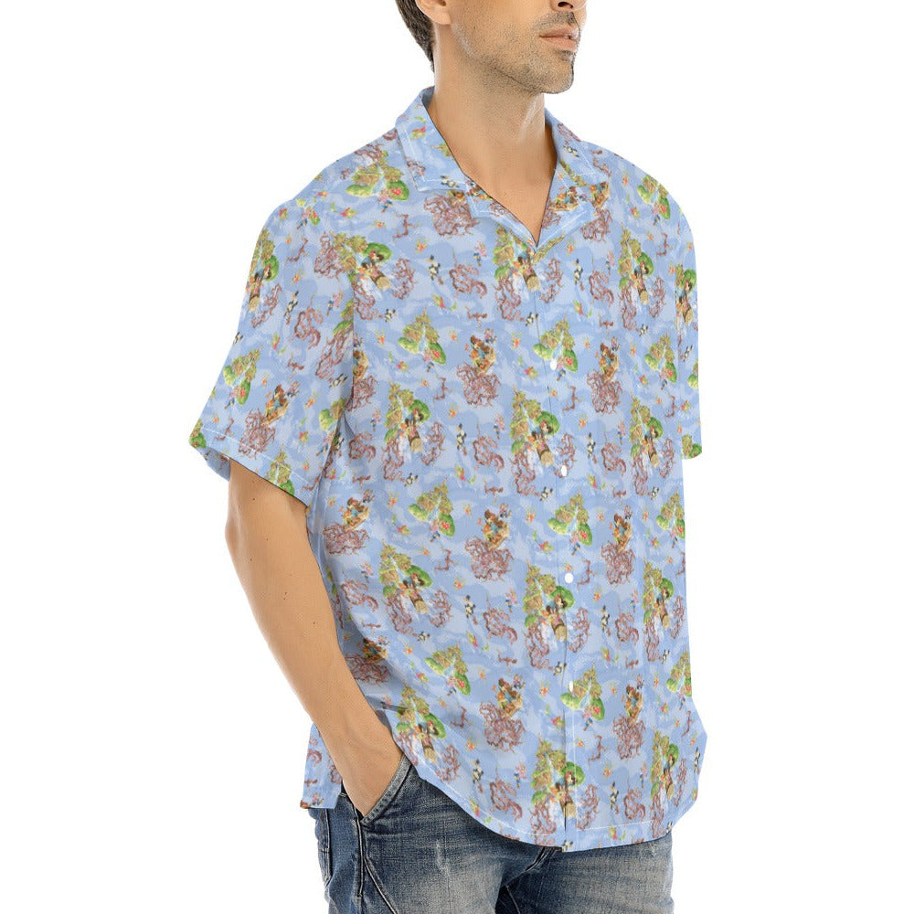 Briar Patch Splash - Men's Hawaiian Button Up Shirt