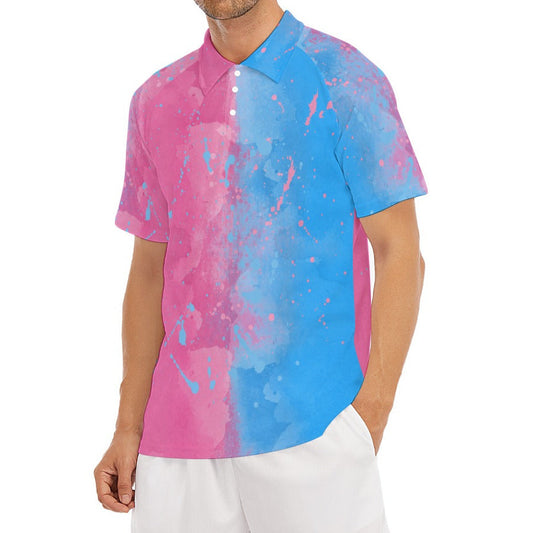 Pink or Blue Fairytale Dress - Men's Polo Shirt