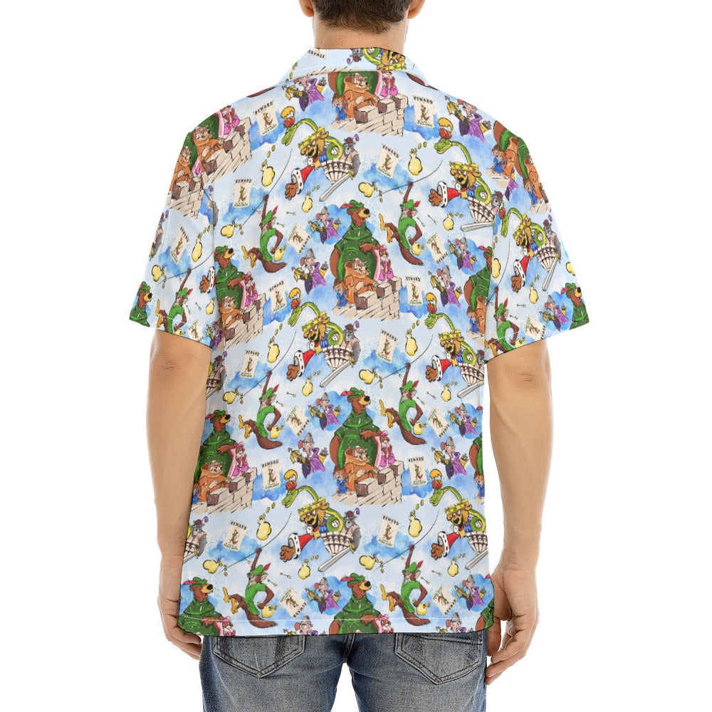 Robin Hood Adventure - Men's Hawaiian Button Up Shirt