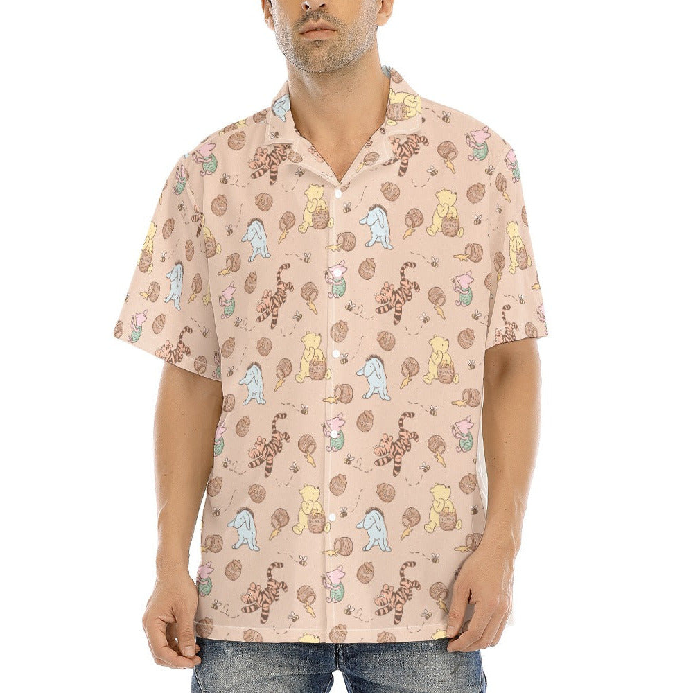 Honey Pot Daydreams - Men's Hawaiian Button Up Shirt