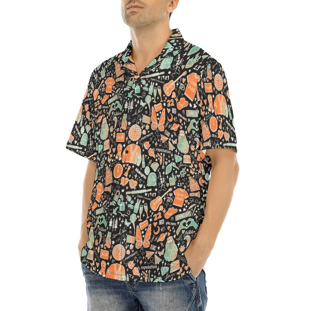 Showgirl Era Icons - Men's Hawaiian Button Up Shirt