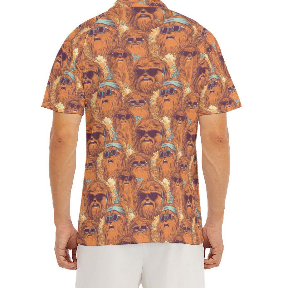 Retro Furry Friend Summer Vibes - Men's Polo Shirt