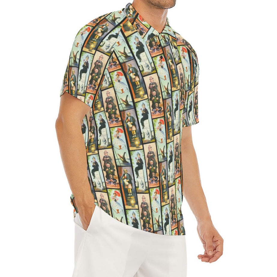 Stretch Room Portraits - Men's Polo Shirt
