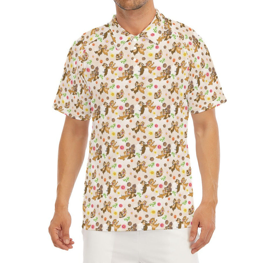 Cheeky Chipmunk Duo - Men's Polo Shirt