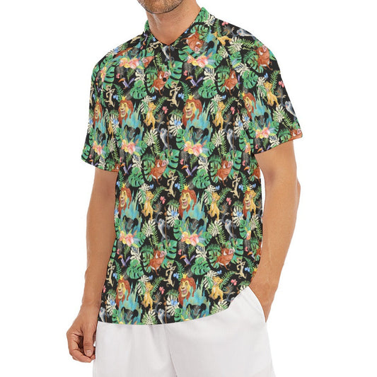 Watercolor Jungle Pride - Men's Polo Shirt