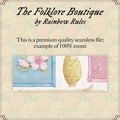 Tropical Trinkets & Treasures - Digital Seamless Pattern