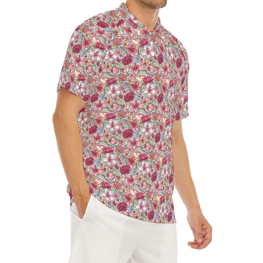 Fairytale Florals – Island Princess - Men's Polo Shirt