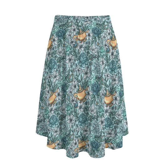 Fairytale Florals - Arabian Princess - Women's Pocket Midi Skirt
