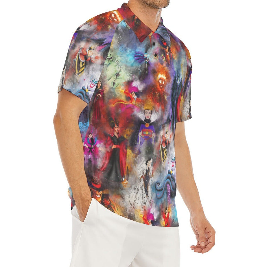 Watercolor Wicked Villains - Men's Polo Shirt