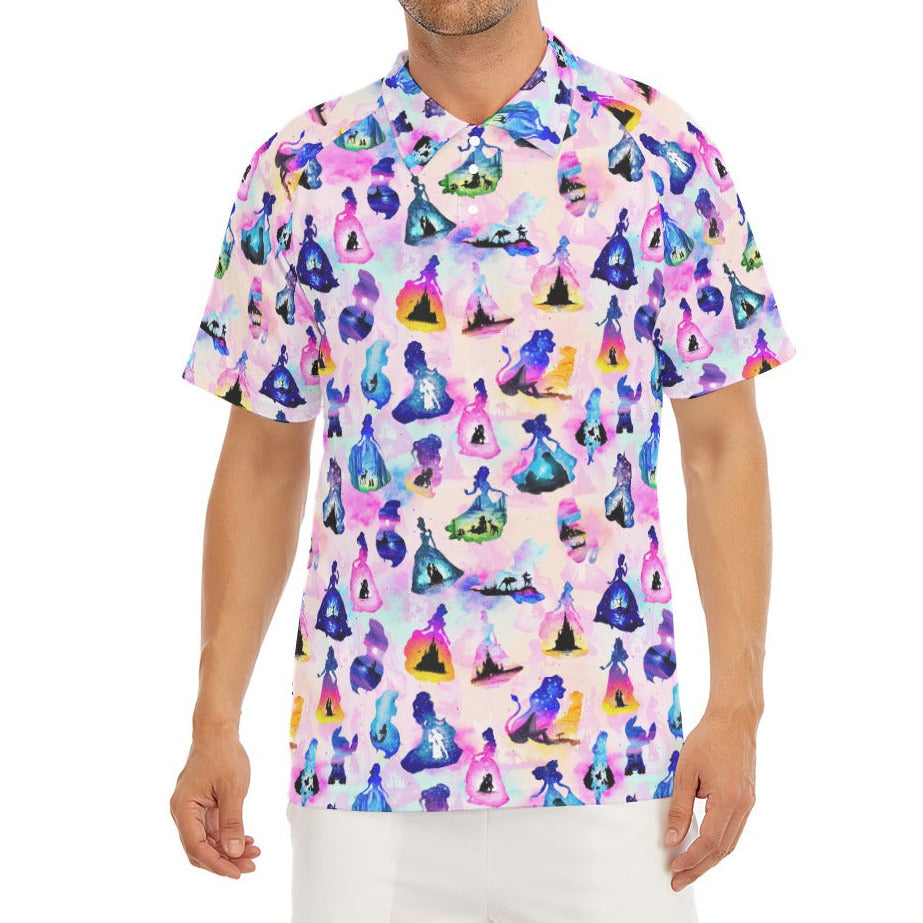 Princess And Classic Animation Silhouettes - Men's Polo Shirt