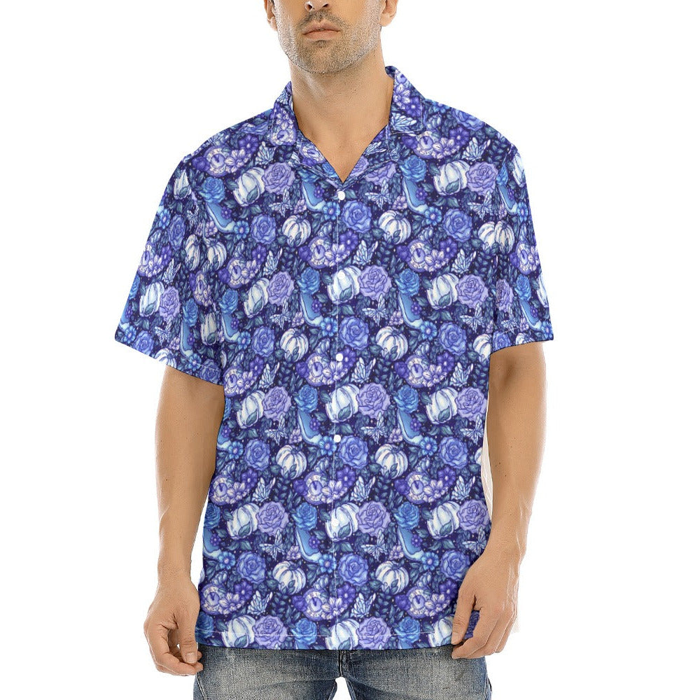 Fairytale Florals – Royal Ball - Men's Hawaiian Button Up Shirt