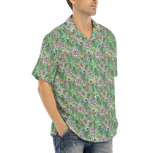 Fairytale Florals – Bayou Blooms - Men's Hawaiian Button Up Shirt