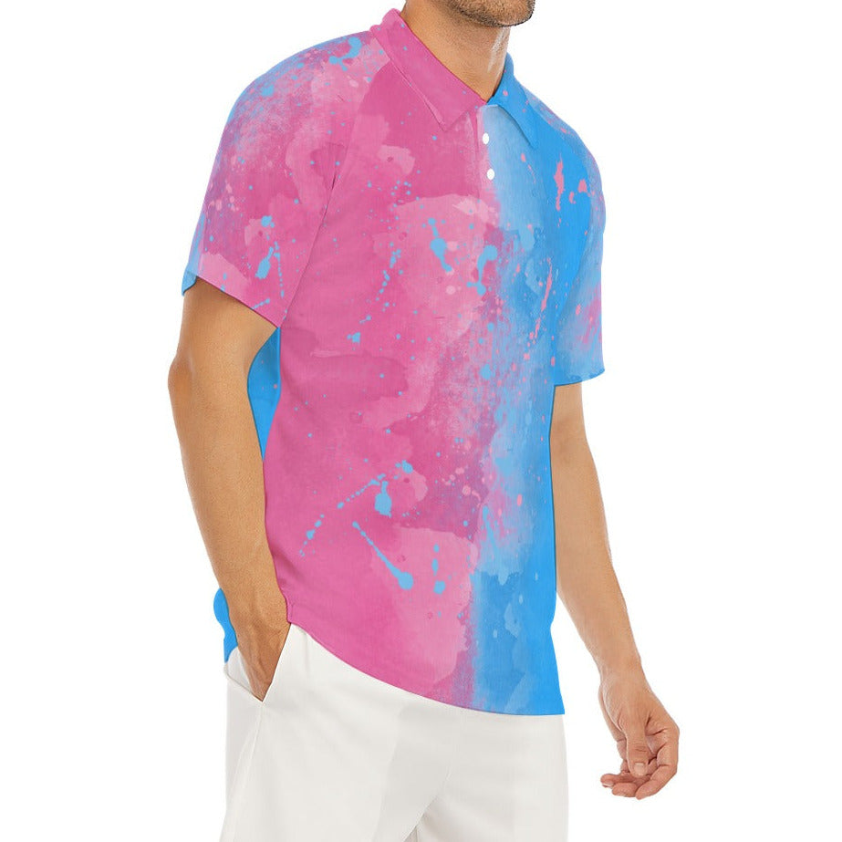 Pink or Blue Fairytale Dress - Men's Polo Shirt