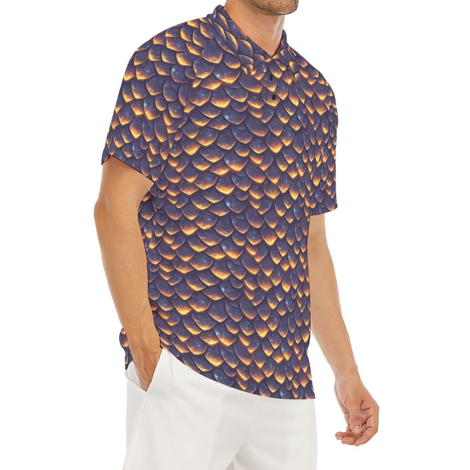 Animal Print - Dragon - Men's Polo Shirt